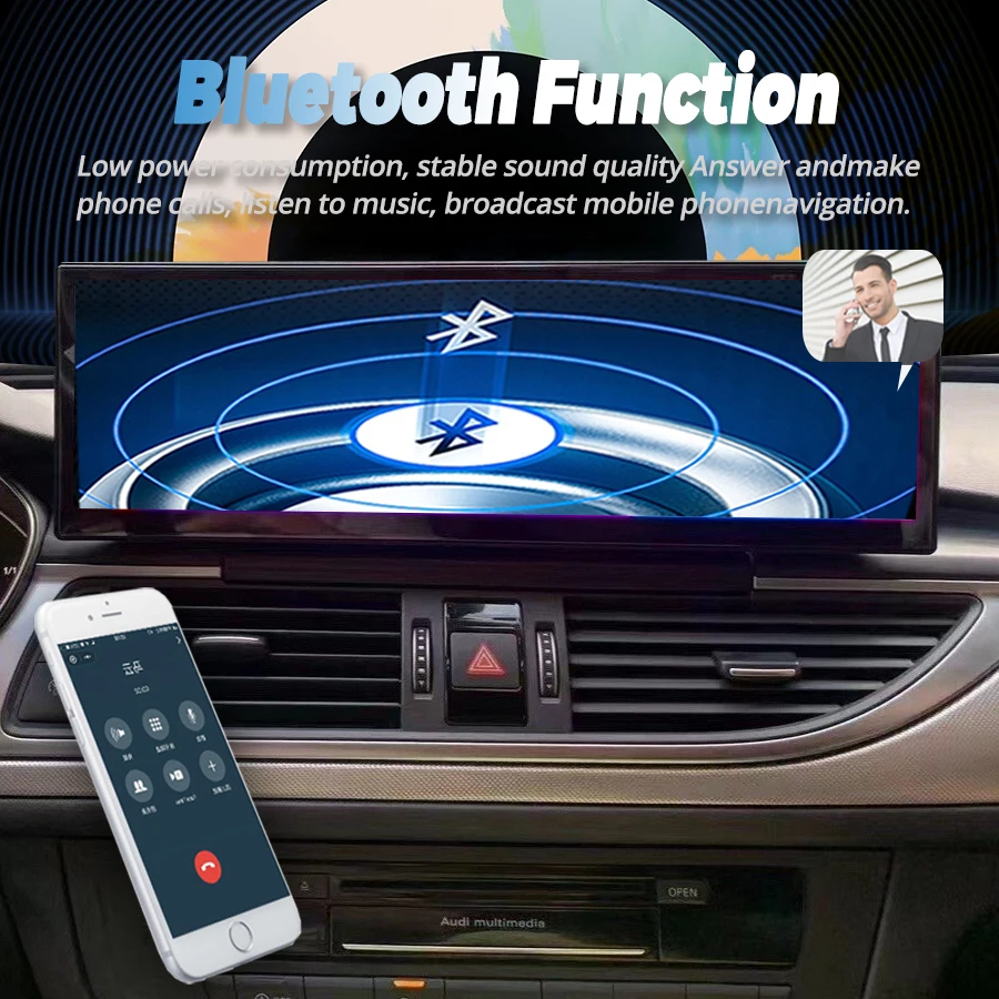 14.9inch Car Radio For AUDI A6 A7 2012-2018 Wireless CarPlay Android Auto Car Mu