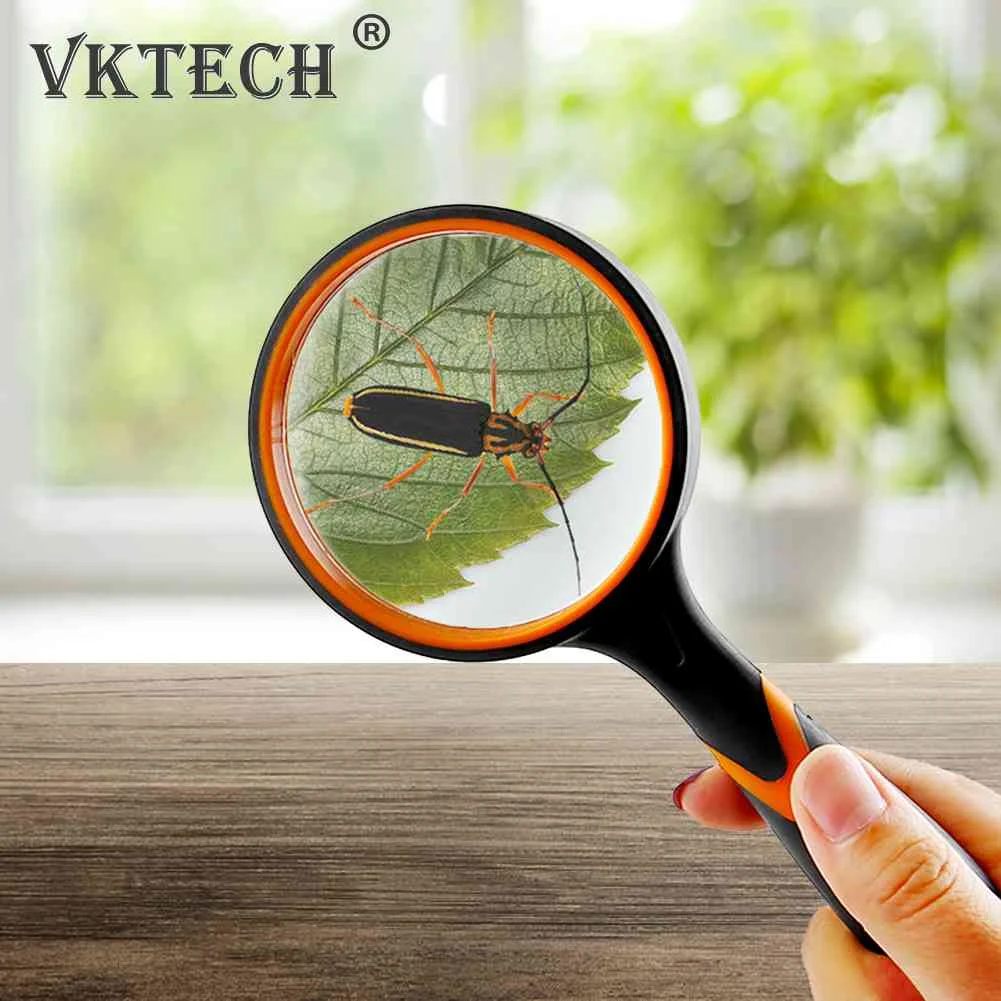 10X Magnifying Glass For Kids Seniors Handheld Reading Magnifier 60mm Magnifying  Lens For Reading Science Nature Exploration - AliExpress