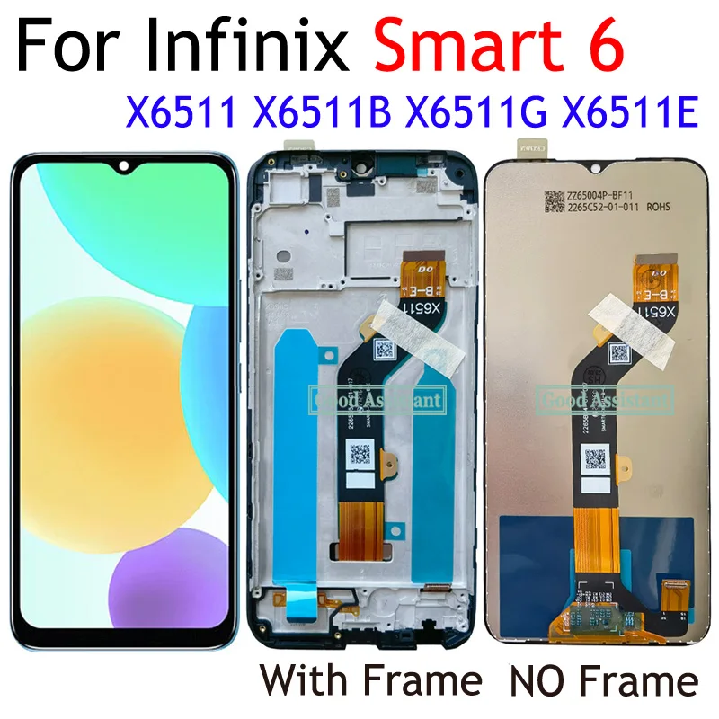 Tested-Black-6-6inch-For-Infinix-Smart-6-X6511E-X6511B-X6511-X6511G-LCD ...