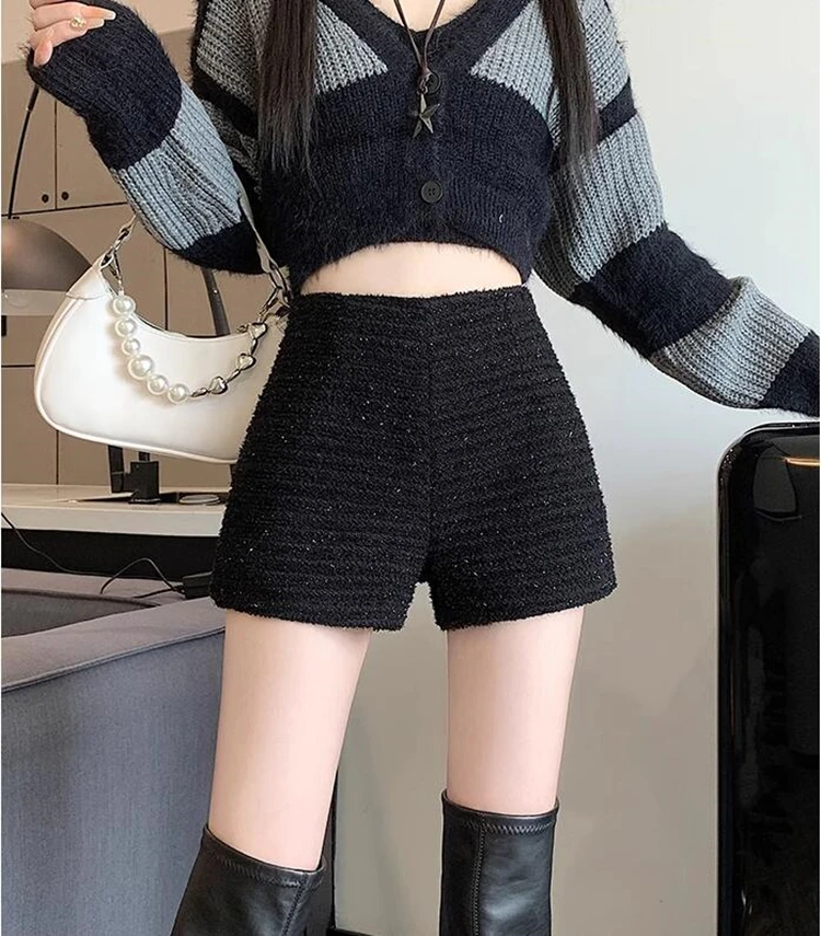 new autumn winter fashion casual brand female women girls high waist shorts