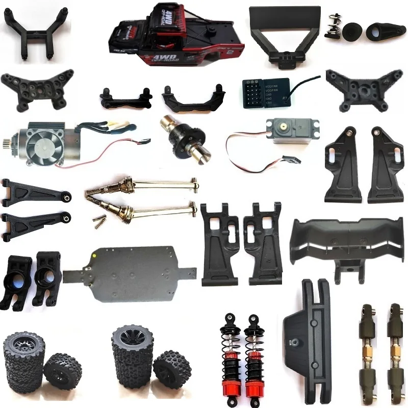 550 Motor + 60A Waterproof ESC Kit For SCX10 1/10 RC Cars – Brushed, Two-Way, With Cooling Fan