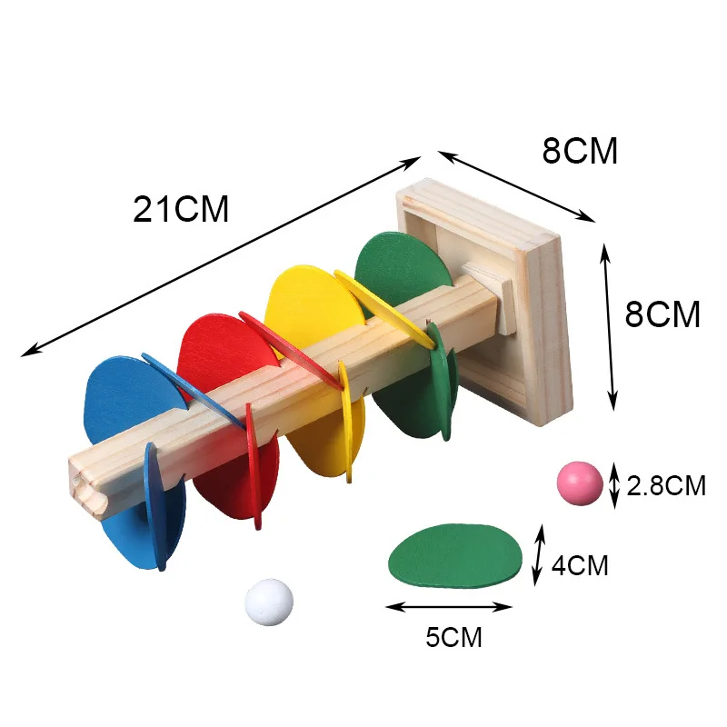 Montessori Wooden Petal Tree Building Blocks Toy Children's Rainbow Ball Ball Run Track Baby Educational Toy Gifts for Kids building blocks wooden toys wooden blocks wooden stacking toys stacking blocks