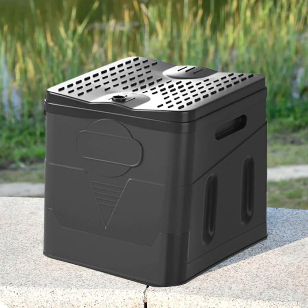 Outdoor Toilet Portable Bedpan Strong Bearing Capacity Reusable Trash Can Emergency Travel Toilet Bucket for Tour Self-driving