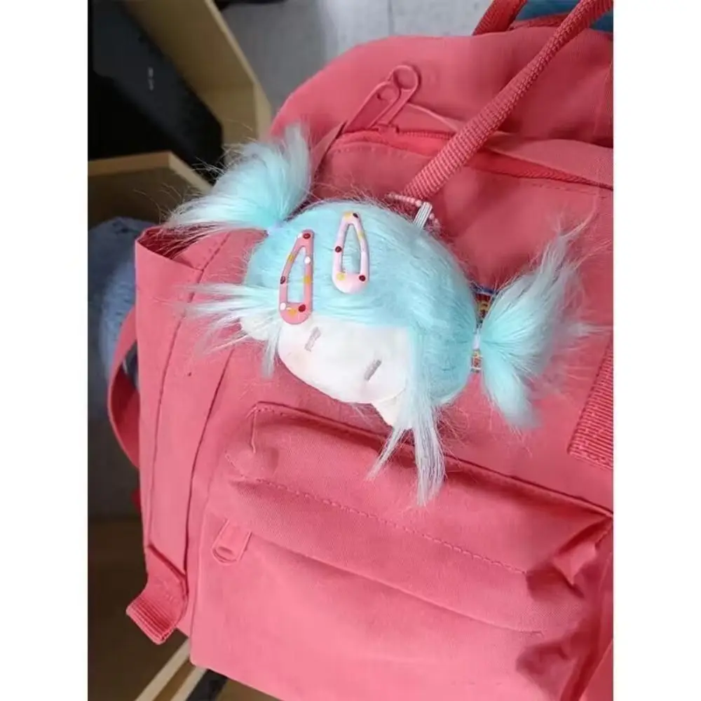 Cute Plush Doll Pendant with Long Hair and Ball Head