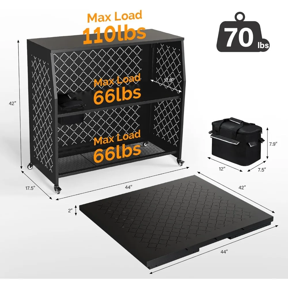 Rolling Three-Tier Event Bar Table 4