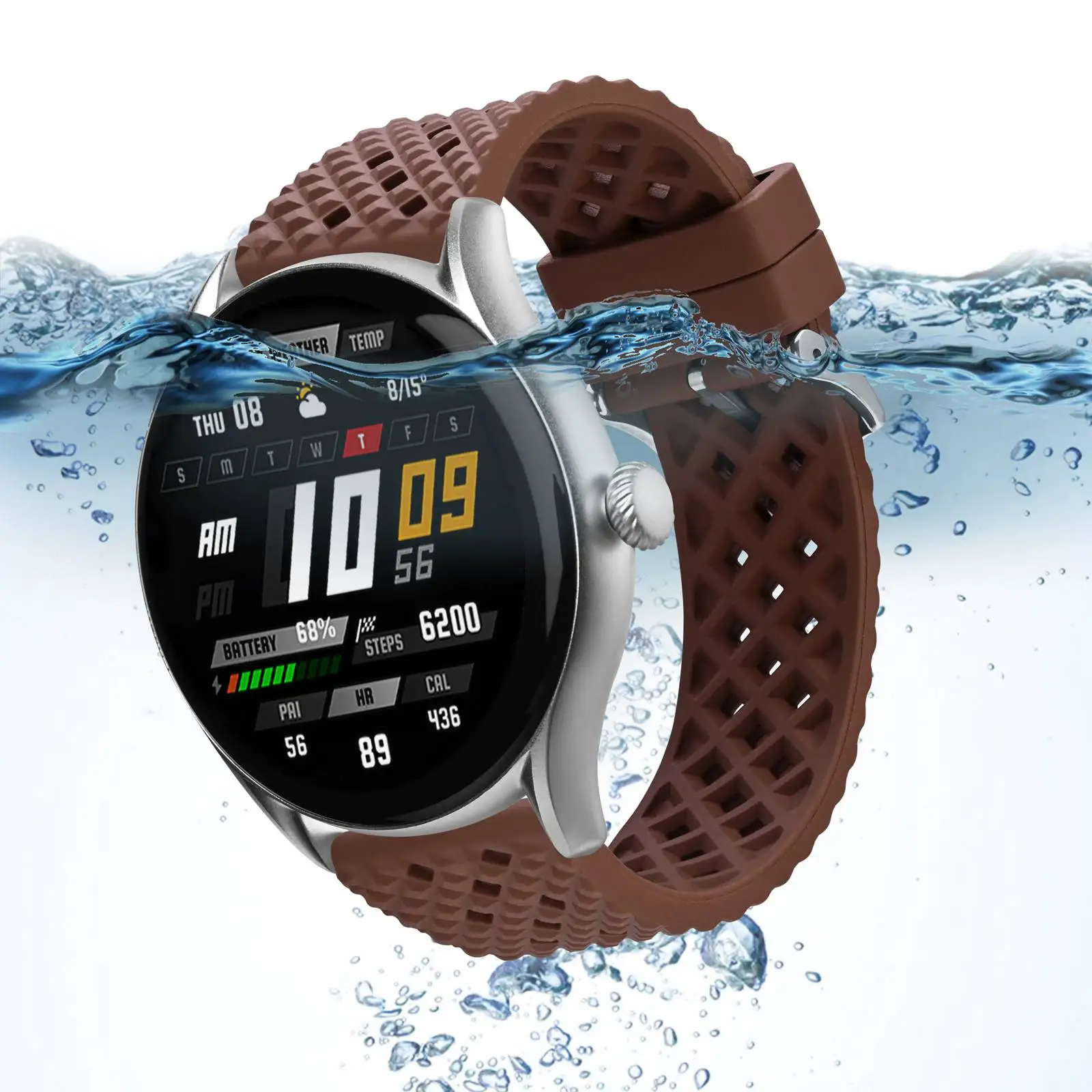 22mm anbeer fluoro banda à prova dwaterproof