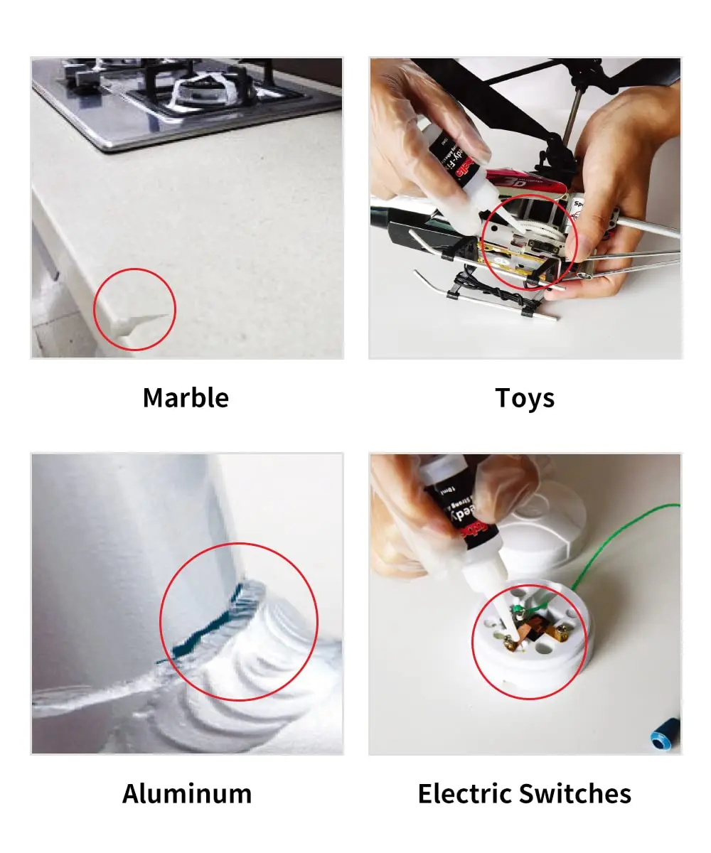 Super Glue Speedy Fix Metal Plastic Adhesive Welding Glue Strong Liquid Powder 7 Seconds Wood Repair Universal Caulk Adhesive repair glue
