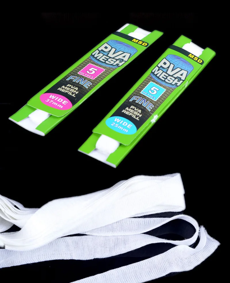 Description Picture 3 of itemSoluble PVA Mesh Refill Carp Fishing Feeder Fishing Lures Refill Rig Hook Bait Wrap Bags 25/37mm Bag Tool Tackle Accessory