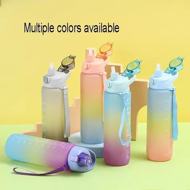 Summer Large-capacity Cup Outdoor Large Water Bottle Multi-color Fitness Kettle Portable Sports Kettle 2