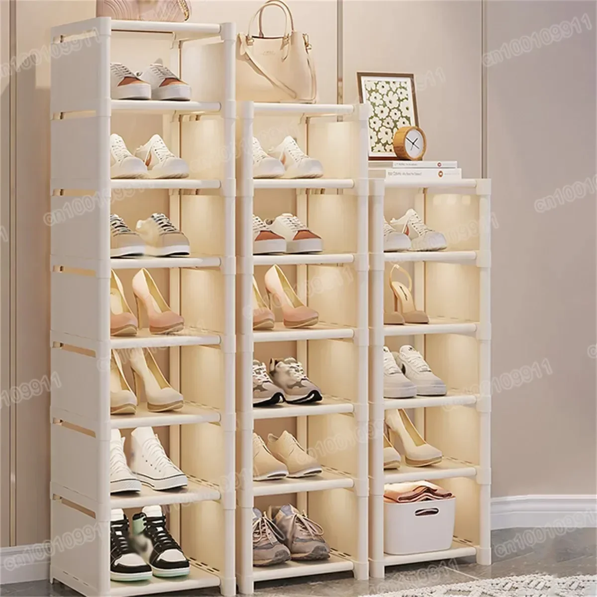 Shoe Cabinet Shoe Organizer Shoe Rack Clothes Rack for Corridor Storage
