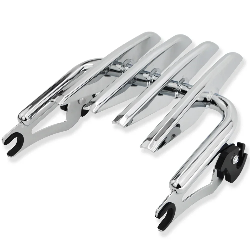 Stealth Quick-Detach Luggage Rack For 2009-2024 Harley Touring Models - Gloss Black