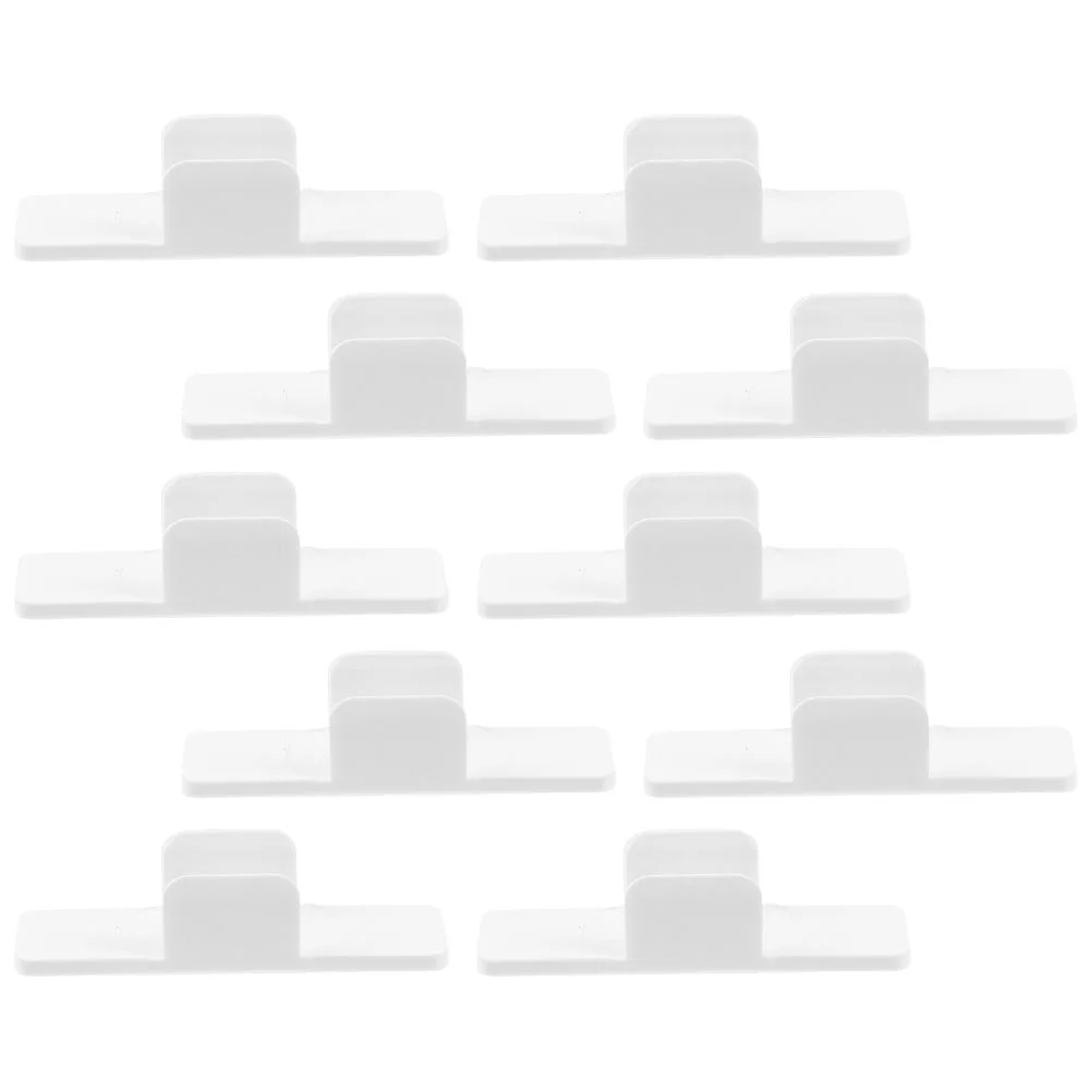 

10 Pcs Whiteboard Pen Holder Fixing Clamps School Clips Plastic Pencil Small Adhesive Securing Pens