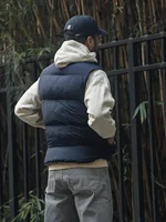 Rugged Bronson Trail Down Vest Retro-Inspired Men's Water-Resistant Puffer Waistcoat 2