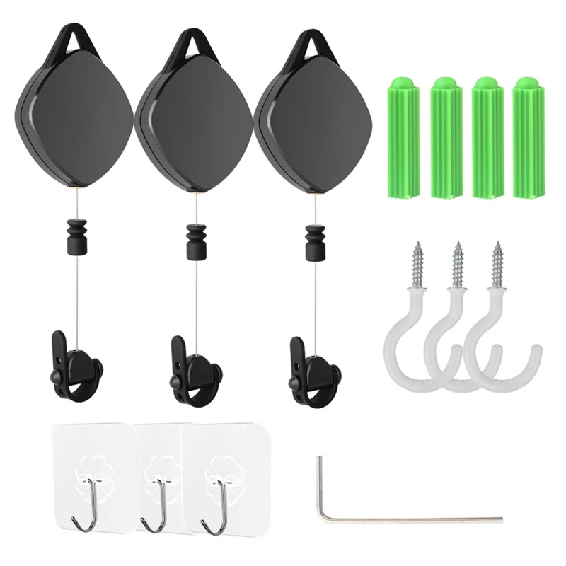 3 Pcs Vr Casco Gancio Per Cavo, Scatola Avvolgicavo Termoretraibile Automatica Per Htc Vive / Vive Pro / Oculus Difetti Gestione Dei Cavi