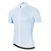 Fluorescent Yellow Summer Short Sleeve Quick-Dry MTB Bicycle Cycling Jersey Men Outdoor Bike Top Solid Color Clothing Sportswear 2