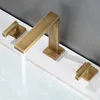 Dual Handle Basin Faucet Retro Brass Dual Holder Dual Control Tub Faucet Hot and Cold Bathroom Faucets Torneira Banheiro Luxo 3