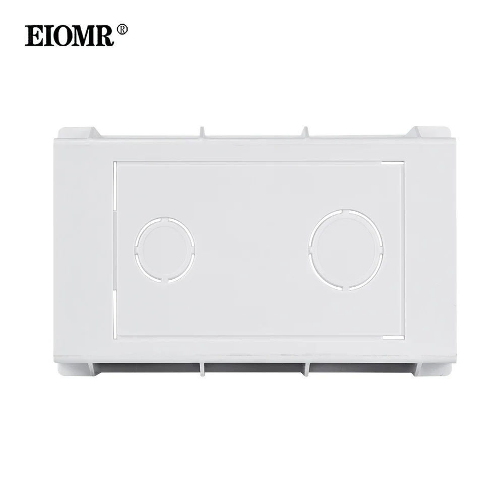 EIOMR 고강도 벽 장착 상자 내부 카세트 흰색 백 박스 카세트, 118mm * 72mm 표준 벽 스위치 및 소켓 용