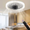 Socket Fan Light Socket Fan Ceiling Fan With Light Remote E27 Base 4 Speed Wind Adjustment Dimmable Light for Bedroom Kitchen 1