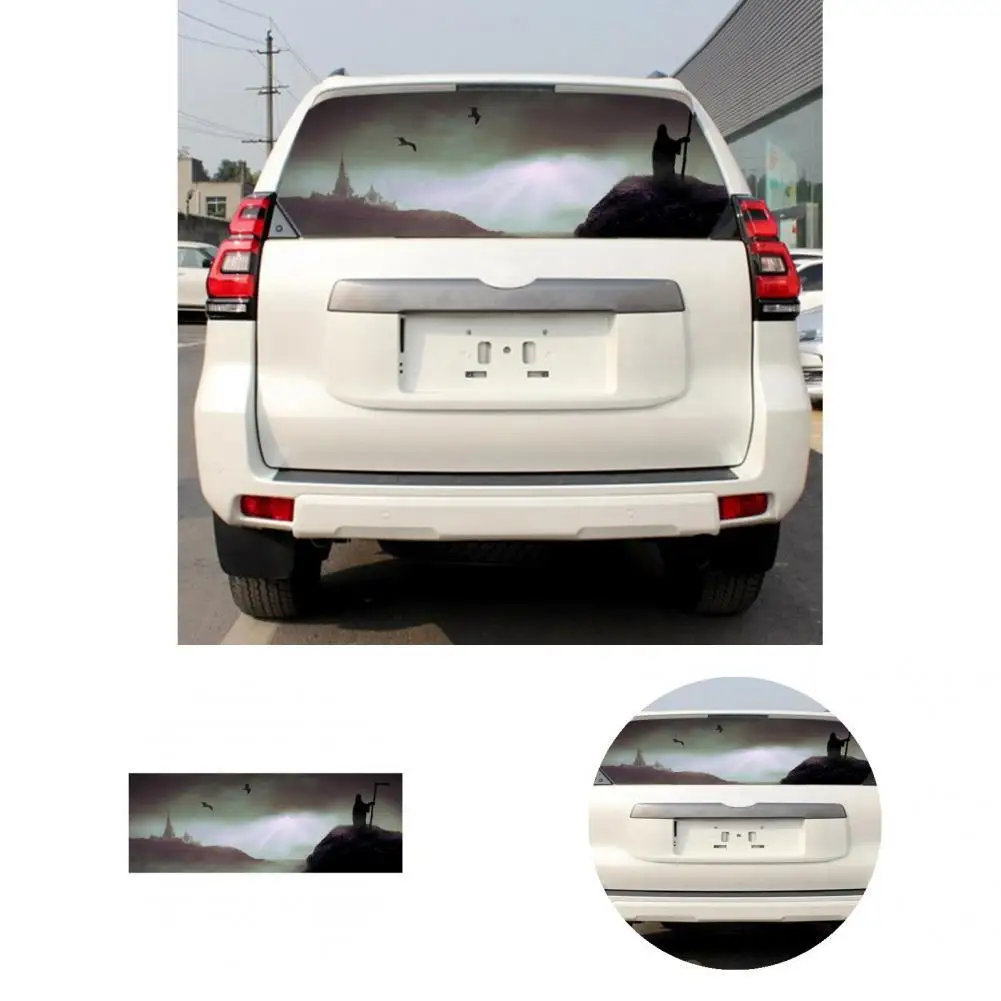 

Наклейка на окно автомобиля, декоративная наклейка большого размера, Экологически чистая, износостойкая, привлекательная 3d-наклейка на заднее стекло