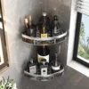 Bathroom Shelf Kitchen Storage Organizer Aluminum Alloy Shampoo Rack Shower Shelf Bathroom Accessories No Drill Shelf Mini shelf 2