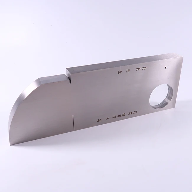 304 stainless steel V1 type Ultrasonic Calibration Test Block MM Version IIW-Type ISO2400-2012 with Straight groove 3mm hole