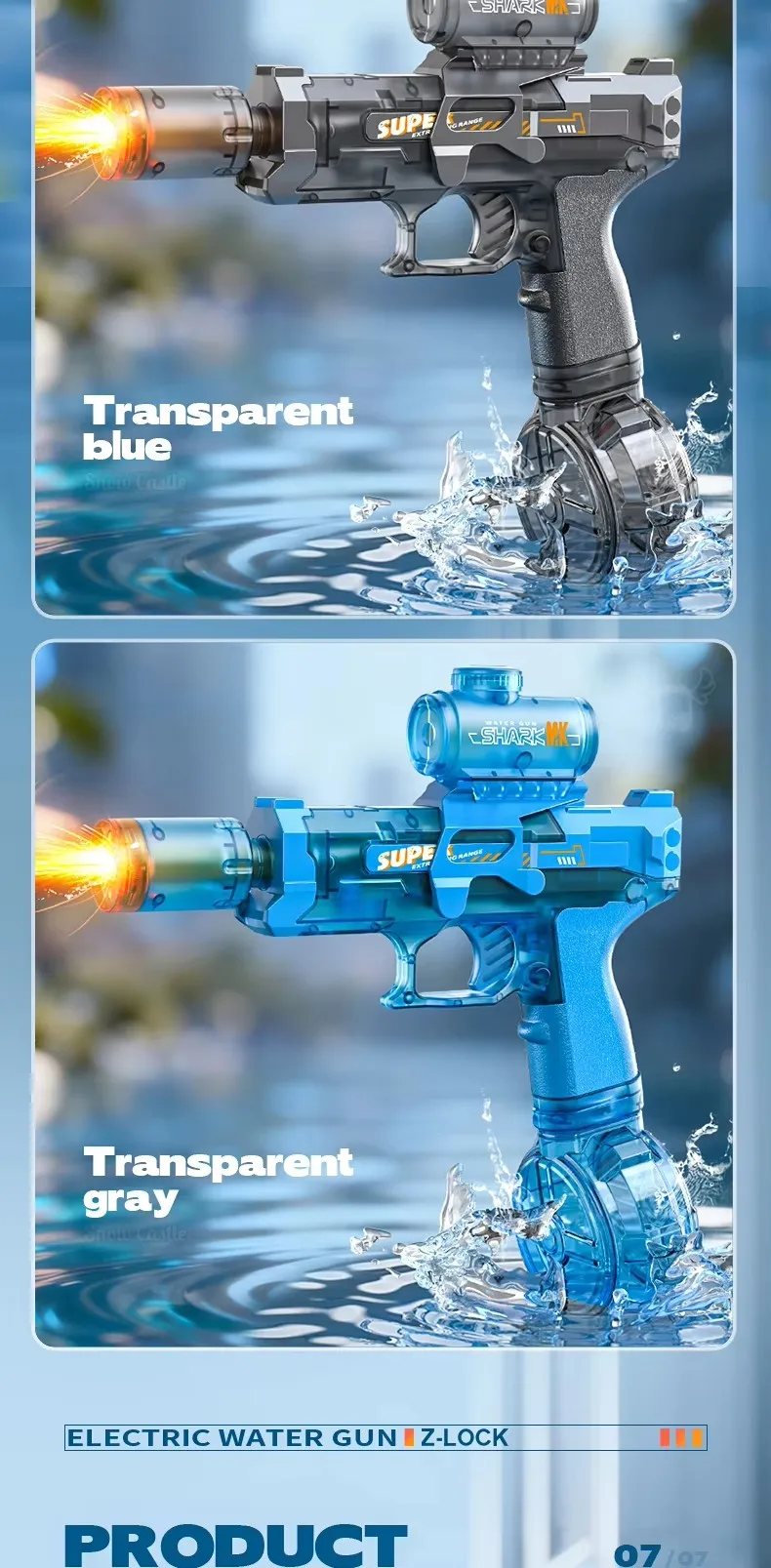 Elektrische Wasserpistole Mit Flammensimulation Und Sensor_voghion.com