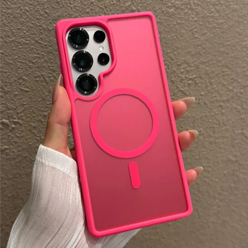 Luxury Matte Clear MagSafe-Compatible Protective Phone Case