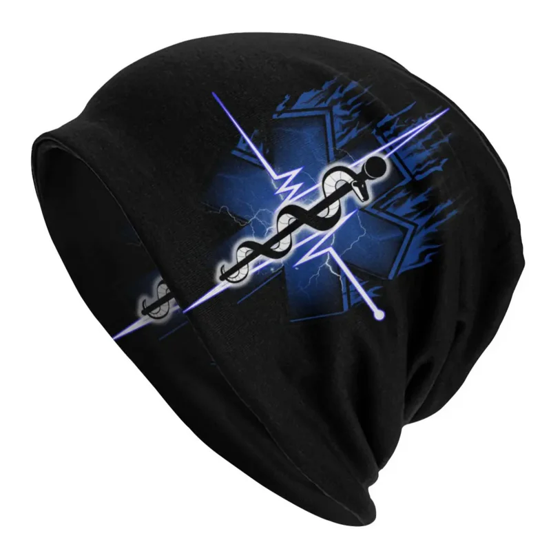 

Star Of Life Hip Hop Winter Warm Women Men Knit Hat Unisex Adult Emt Paramedic Medic Skullies Beanies Caps