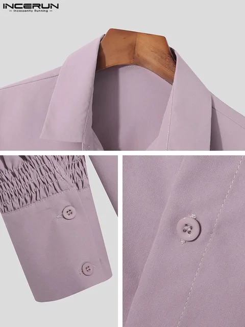 INCERUN Tops: Camisas Masculinas Elegantes para Primavera e Verão 5 Camisas Masculinas INCERUN: Elegância e Conforto para a Primavera e Verão