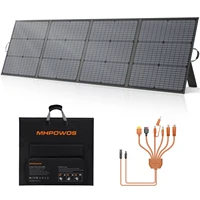 Panneau solaire pliable MHPOWOS 220W, chargeur solaire 40V pour station d'alimentation, camping-car, camping, pêche hors réseau, panneau solaire monocristallin portable étanche IP67 1