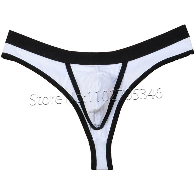 Sexy Mans Cotton Points Warehouse Design Thongs Underwear Male