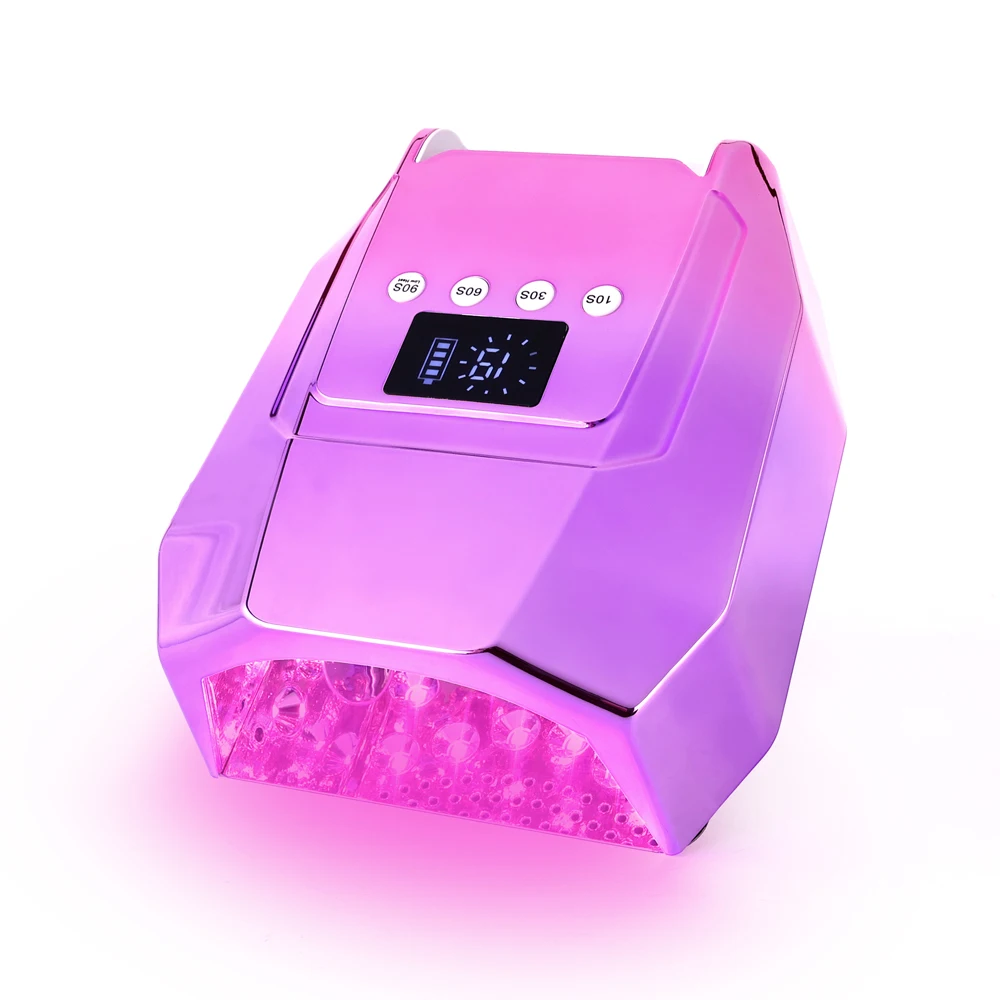 98W Cordless Pro Cure LED Nail Lamp - Portable UV Light Dryer for Salon and Home Use 4