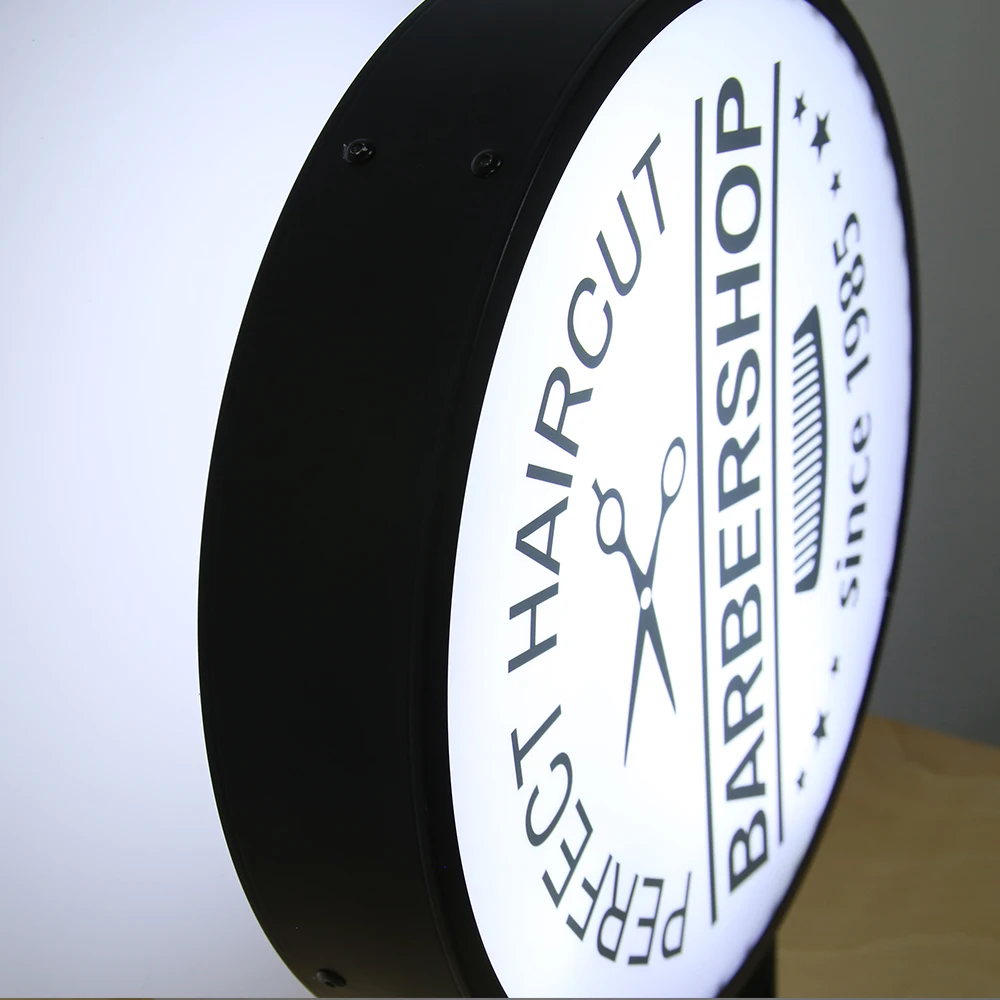 50cm LED Light Box Business Signs Custom Light Sign Outdoor Advertising Lamp Shop Signage Double Sided External Signage