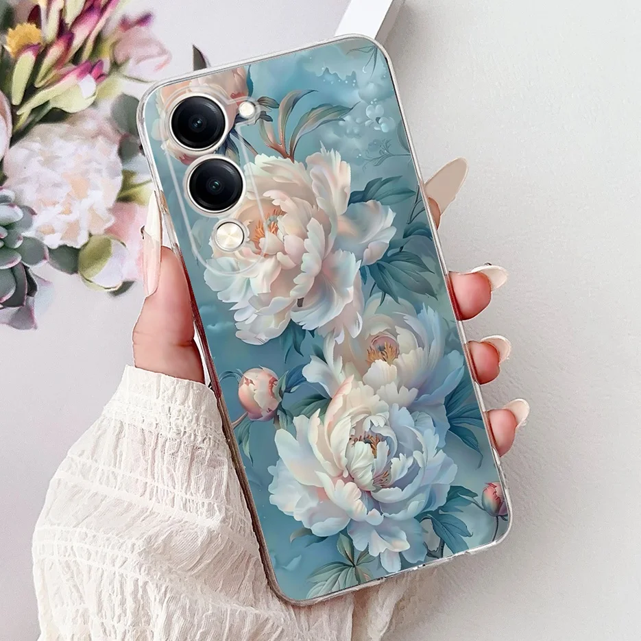 Cute Cat White Lion King Painted Soft Slim Phone Case