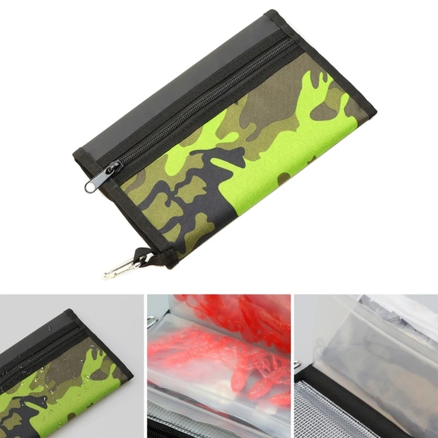 Fishing Lure Storage Wallet Bag Waterproof Soft Baits Case