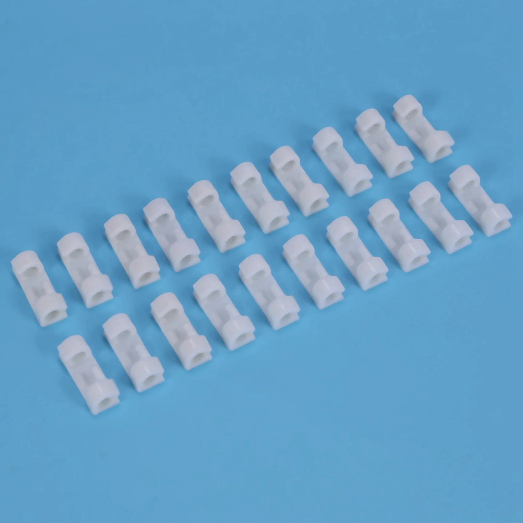 AB46-40Pcs/Lot 와이어 고정 클램프 클립 데스크탑 와이어 클리어 업 클립 홀더 클램프 케이블 클립 장치 USB 코드 클립(흰색)