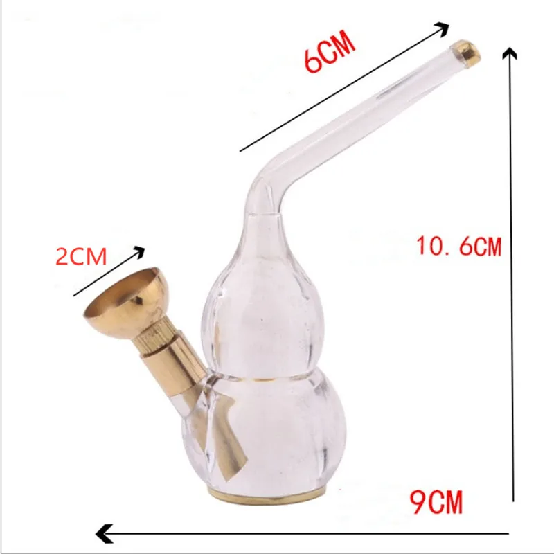 Mini Hookah Shisha Tobacco Smoking Pipes Creative Metal Cigarette Holder Acrylic Water Pipe New Popular Gift 1Pc hookah holder hookah pipes hookah set smoking pipe kit