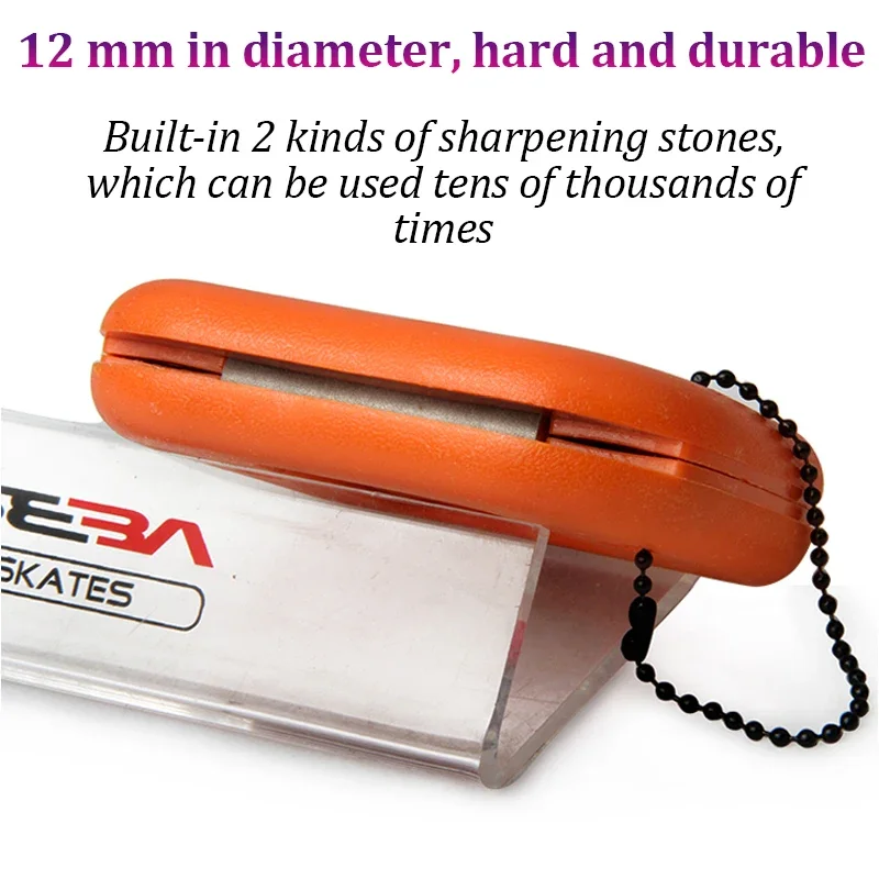 2025 New Ice Figure Skating Shoes Blade Sharpener Durable Sandstone Skates Shoes Sharpening Double Side Sharpeners Tool Portable