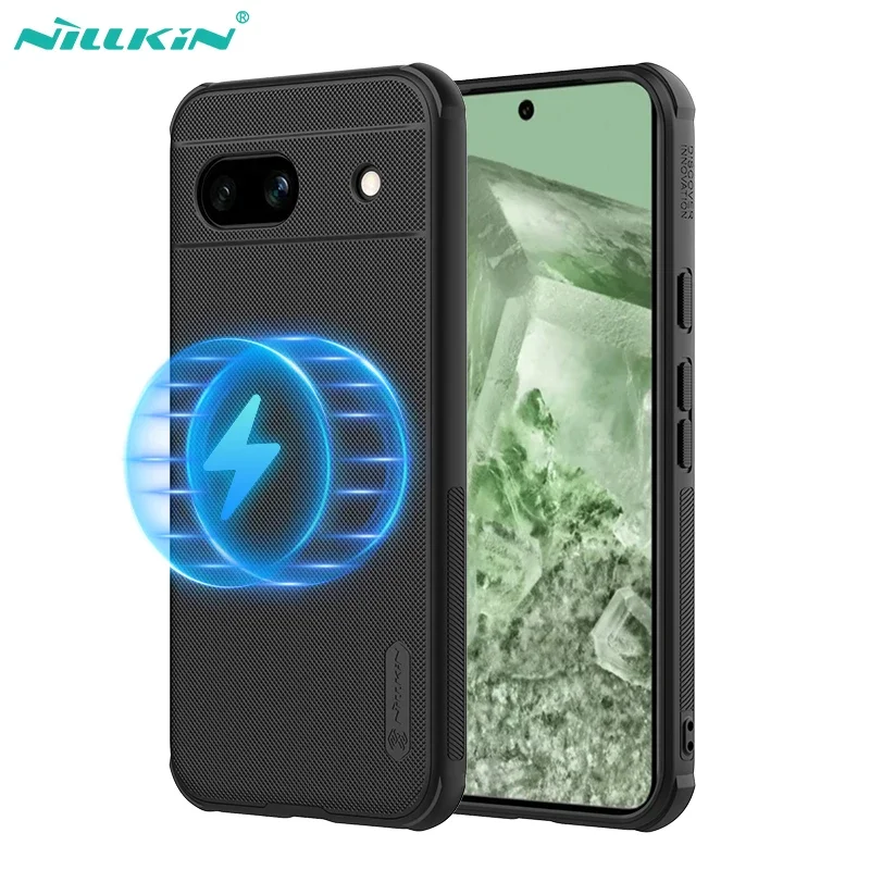 

Pixel 8A чехол Nillkin Frosted Shield Pro противоударный магнитный беспроводной чехол для зарядки для Google Pixel 8A