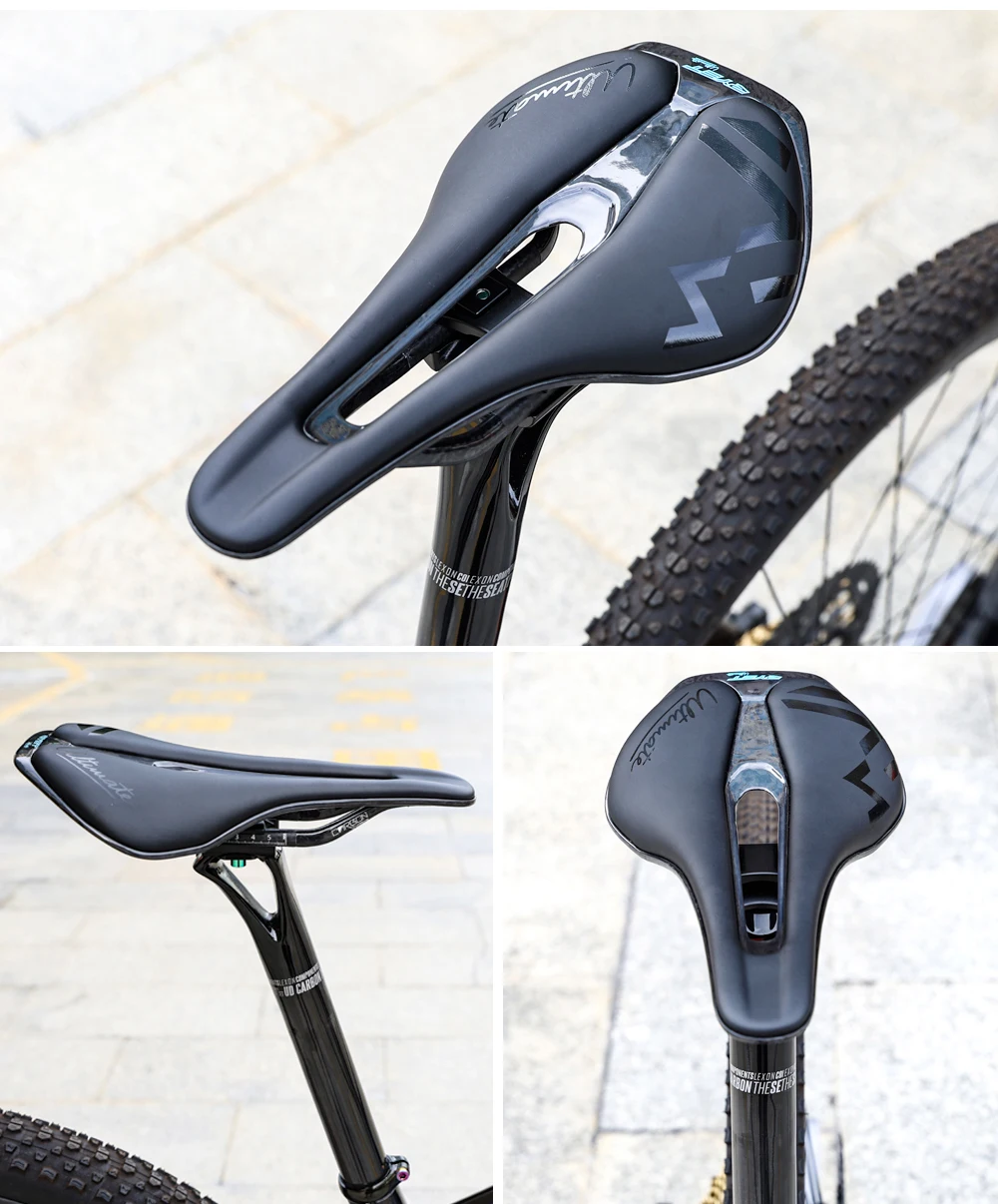 Ryet ultraleichter Carbon Fahrrads attel 3d bedruckter Fahrrads attel 135/143mm Fahrrads attel für MTB Kies Rennrads itz Fahrrad teil – Detail 20