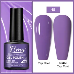 Bright and Vibrant Gel Nail Polish - Ideal for Spring and Summer Manicures - UV/LED Soak Off Varnish (PURPLE)
