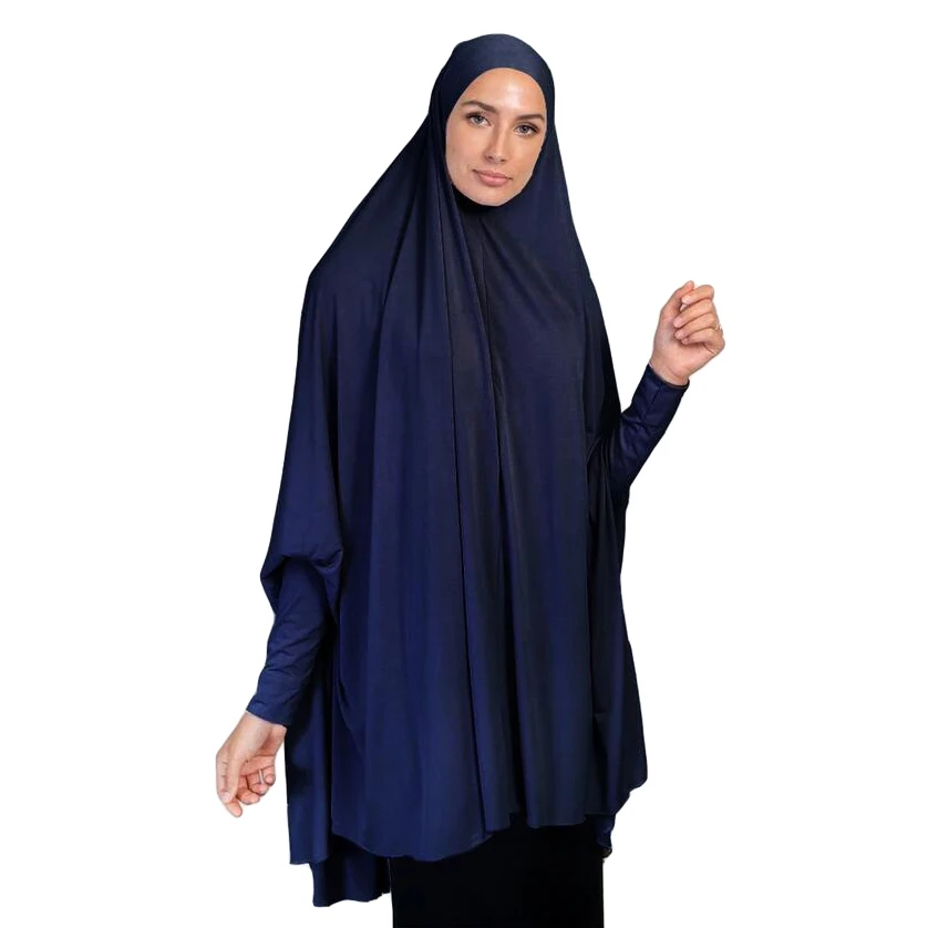 Musulmano Grande Khimar Donne Hijab Preghiera Sopraelevata Abaya Sciarpa Niquab Islam Robe Burka Khimar Niqab Arabo Servizio Di Culto Del Ramadan