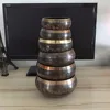 Copper Yoga Tibetan Singing Bowl Set Hand Hammered For Meditation Prayer Chakra Himalayan Crystal Home Decoration Decorative 1