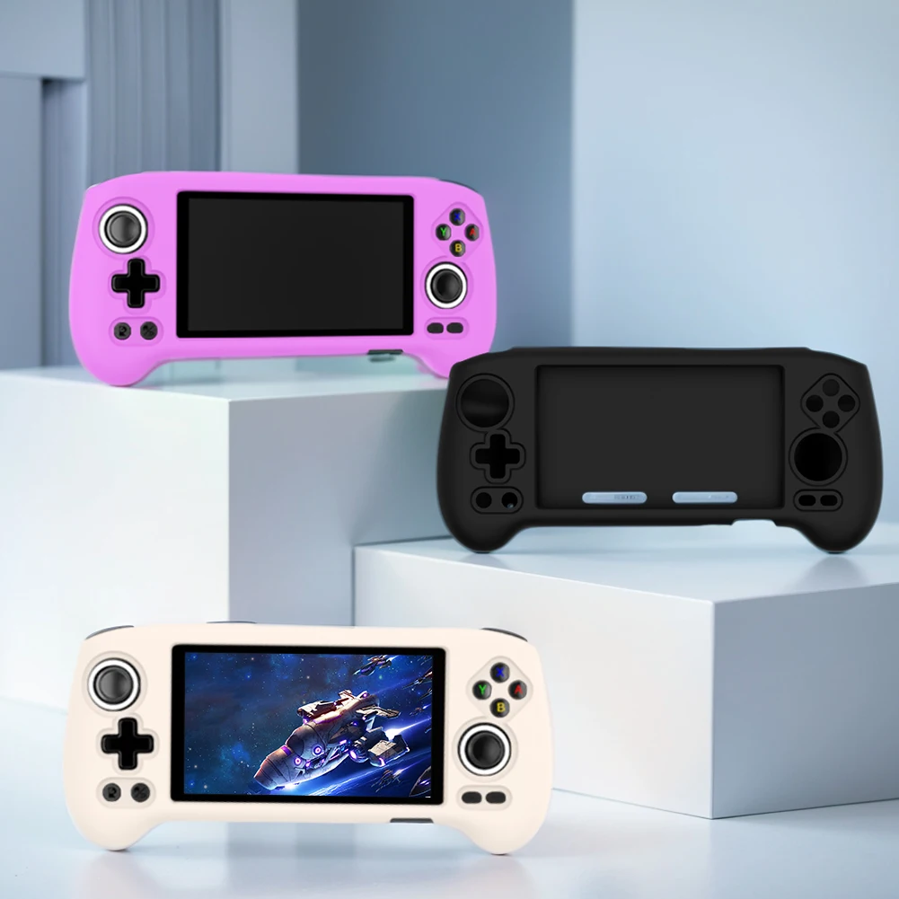 For ANBERNIC RG556 Game Console Silicone Case Drop-proof Shockproof Protective Cover for Anbernic RG 556 Shell Accessories