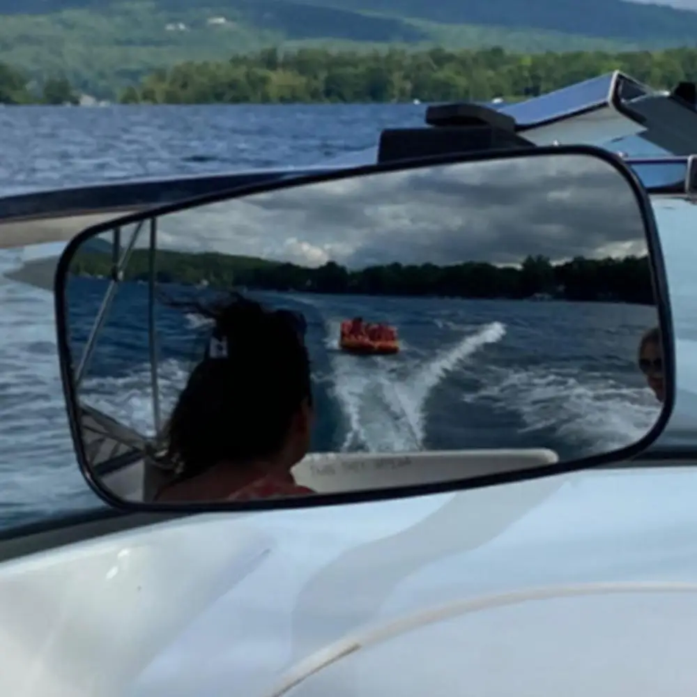 Description Picture 4 of itemMarine Rear View Mirrors For Boat Marine Mirrors For Surfing Large Water Ski Rear View Boat Clamp Mirrors For Clear Vision For