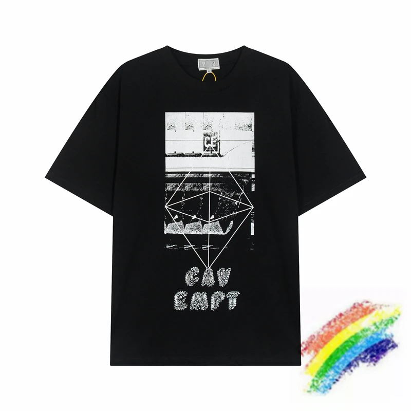 

Винтажная промытая футболка CAVEMPT, мужская и женская футболка CAV EMPT C.E, футболка оверсайз, Повседневная футболка