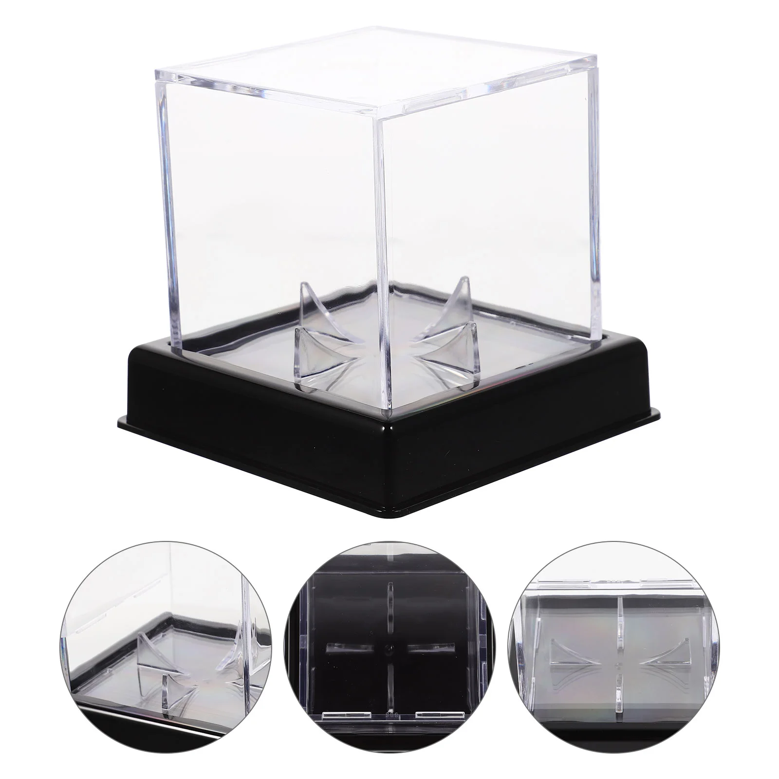 

Baseball Storage Box Decorative Holders Acrylic Small Display Case Sports Decorate