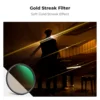 K&F Concept 67mm Gold Streak 2mm Filter 77mm 82mm Science Fiction Special Effect Filter NANO-X 49mm 52mm 55mm 58mm 62mm 72mm 2