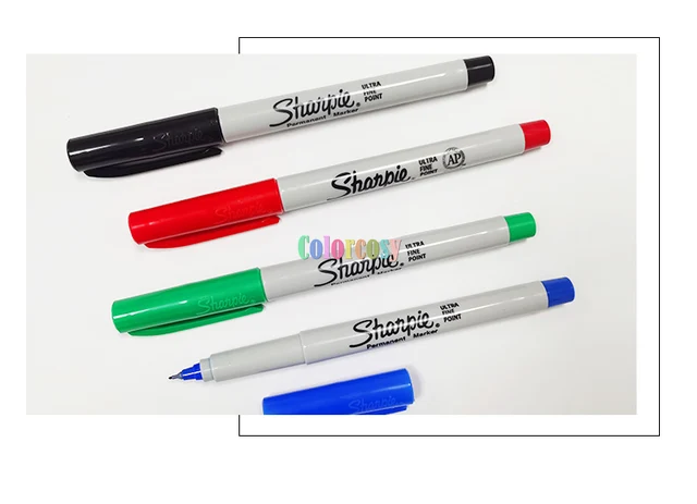  SHARPIE Ultra-Fine Point Permanent Marker, Black, 12 Count  (37001) : Office Products