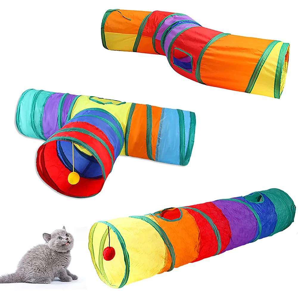 Cat Tunnels For Indoor Cats WXJ13 s Cat Tube Collapsible Way